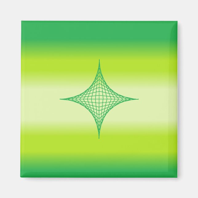 Aimant étoile verte (Devant)