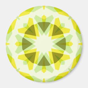 Aimant Etoile verte Jaune Lumineuse Décor Dopamine Art Ki