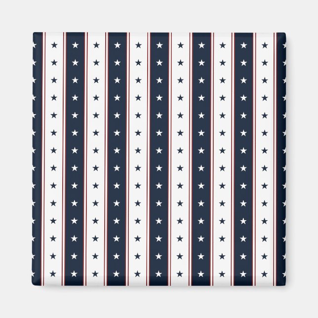 Aimant Étoiles et bandes (Devant)