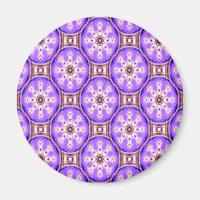 Aimant Étoiles Tartan Fleur... (Devant)