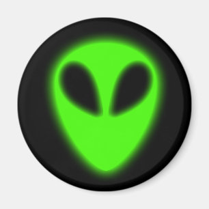 Aimant étranger vert rougeoyant