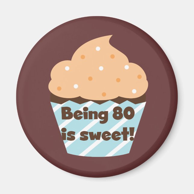 Aimant Être 80 est T-shirts et cadeaux doux (Devant)