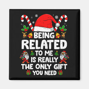 Aimant Être apparenté à moi drôle de Noël en famille Pyja