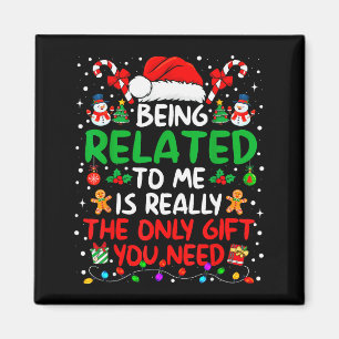 Aimant Être apparenté à moi drôle de Noël famille Xmas Pa