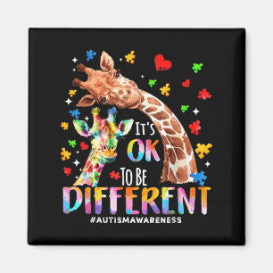 Aimant Être différent maman autiste maman mignonne girafe