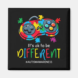 Aimant Être différent manette de jeu autism hommes garçon