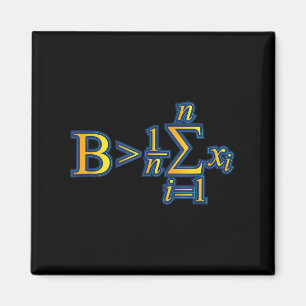 Aimant Être plus grand que la moyenne - Citations de math