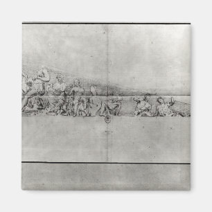 Aimant Étude de la frise d'un fronton