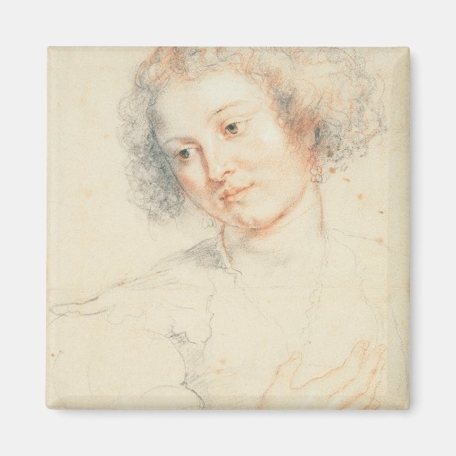 Aimant Étude de la tête de St. Apollonia (dessin) (Devant)