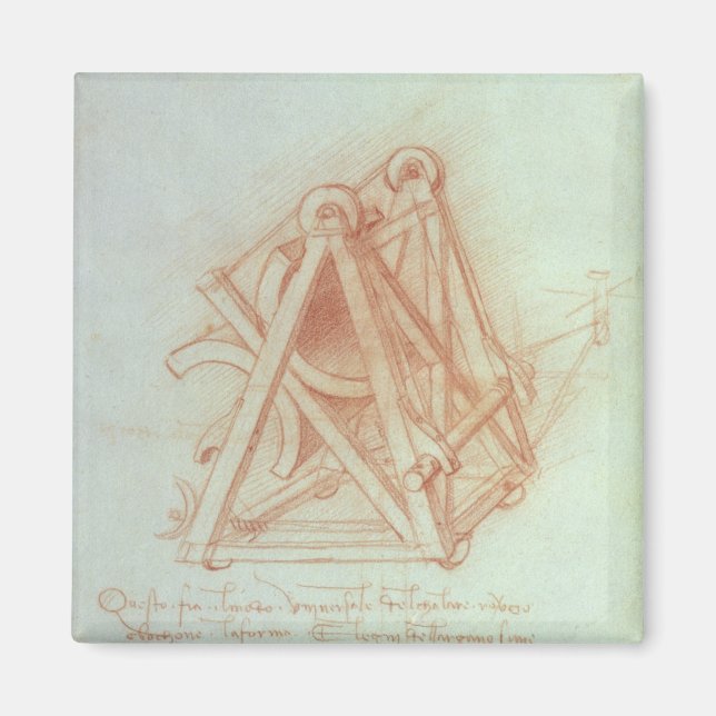 Aimant Étude du cadre en bois avec moulage (Devant)