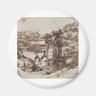 Aimant Étude d'un paysage toscan.