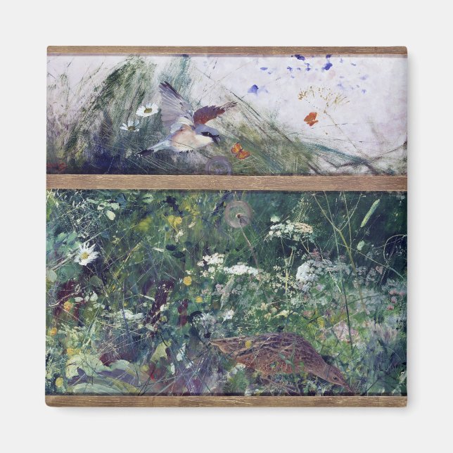 Aimant Études d'oiseaux, Bruno Liljefors (Devant)