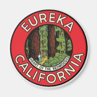 Aimant Eureka California Vintage