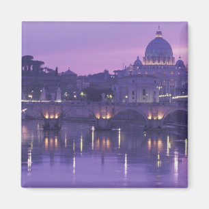 Aimant Europe, Italie, Rome. St-Pierre et Ponte Sant