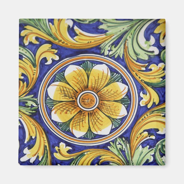 Aimant Europe, Italie, Sicile, Taormina. Traditionnel 4 (Devant)