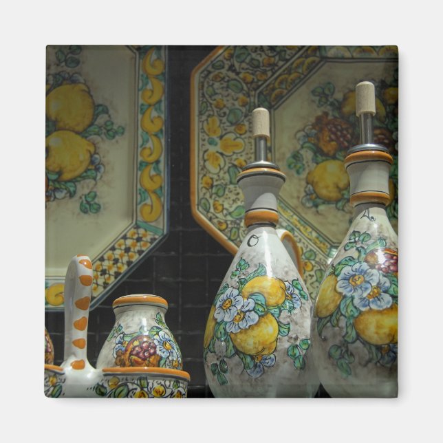 Aimant Europe, Italie, Sicile, Taormina. Traditionnel 7 (Devant)