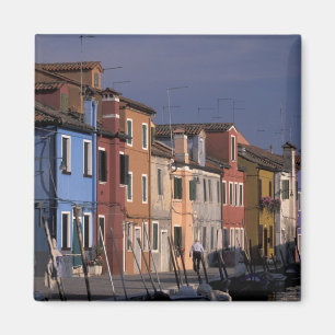 Aimant Europe, Italie, Venise. Multi, maisons colorées