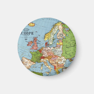 Aimant Europe vintage Carte générale du XXe siècle