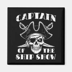 Aimant Évaluer capitaine du bateau montrer humour drôle p