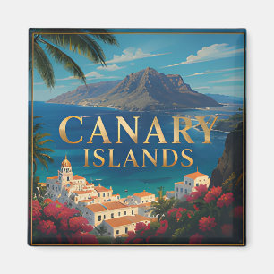 Aimant Évasion Côtière des Îles Canaries Vues Tropicales
