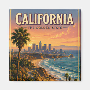 Aimant Évasion dorée de la côte pacifique californienne