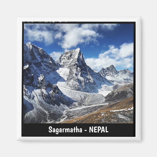 Aimant Everest Trekking, Sagarmatha paysages - Népal (Devant)