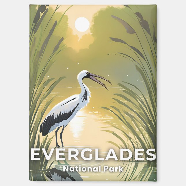 Aimant Everglades National Park | Peinture Aquarelle de l (Recto)
