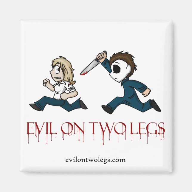 Aimant evilontwolegs.com logo magnétique (Devant)