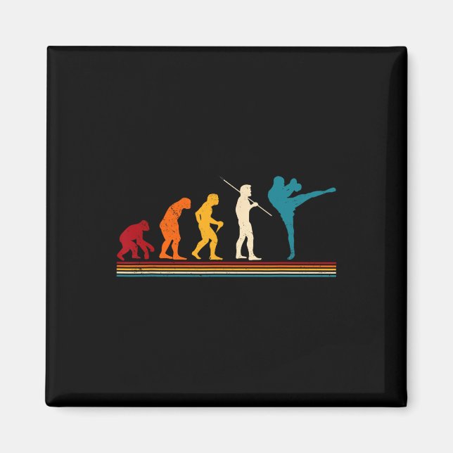 Aimant Évolution de kickboxing Kickboxer Karaté Boxe Mma  (Devant)