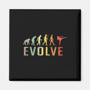Aimant Évolution de kickboxing Muay-thai Design drôle vin