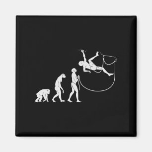 Aimant Évolution De L'Escalade Rock Climber Fun Rock