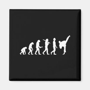 Aimant Évolution drôle de karaté taekwondo - Karateka