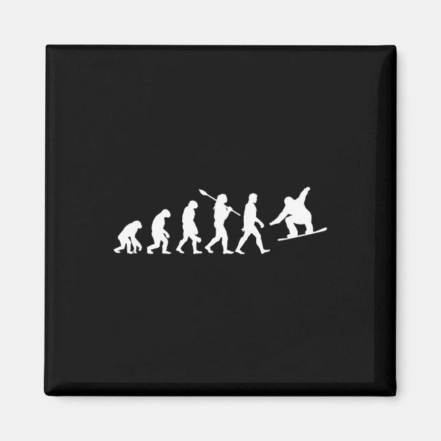 Aimant Évolution du snowboard (Devant)