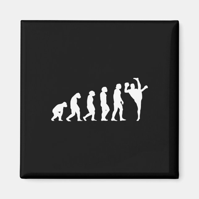 Aimant Évolution Kickboxing Kickboxer  (Devant)