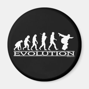 Aimant Évolution - snowboarding