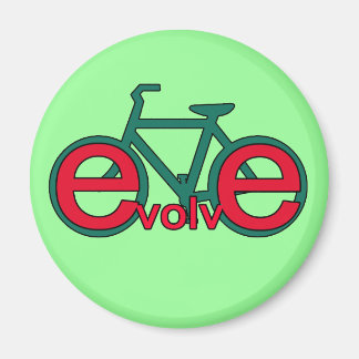 Aimant Evolve Bicycle Art pour Tshirts, Vêtements