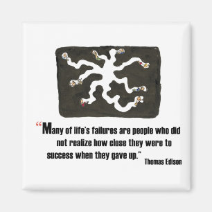 Aimant Exam motivation citation de Thomas Edison -