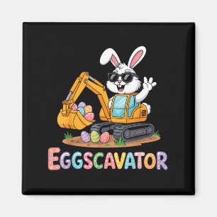 Aimant Excavateur d'oeufs Lapin drôle de Pâques Passionné