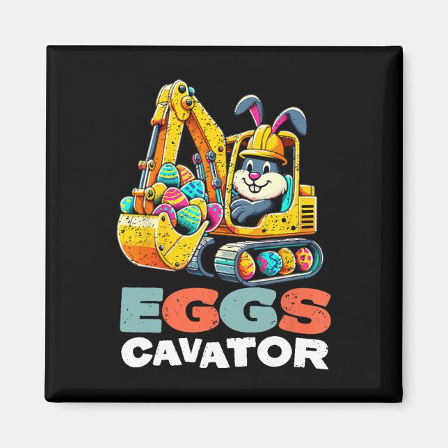 Aimant Excavatrice de lapin de Pâques Cavator d'oeufs  (Devant)