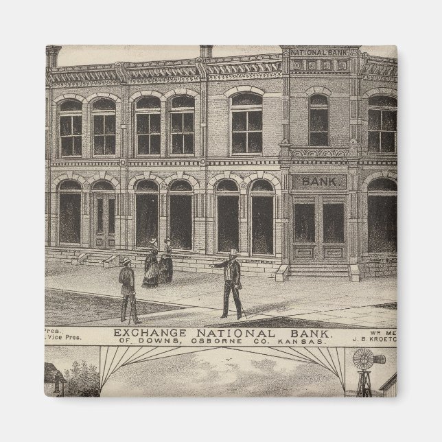 Aimant Exchange Banque nationale des Downs, Kansas (Devant)