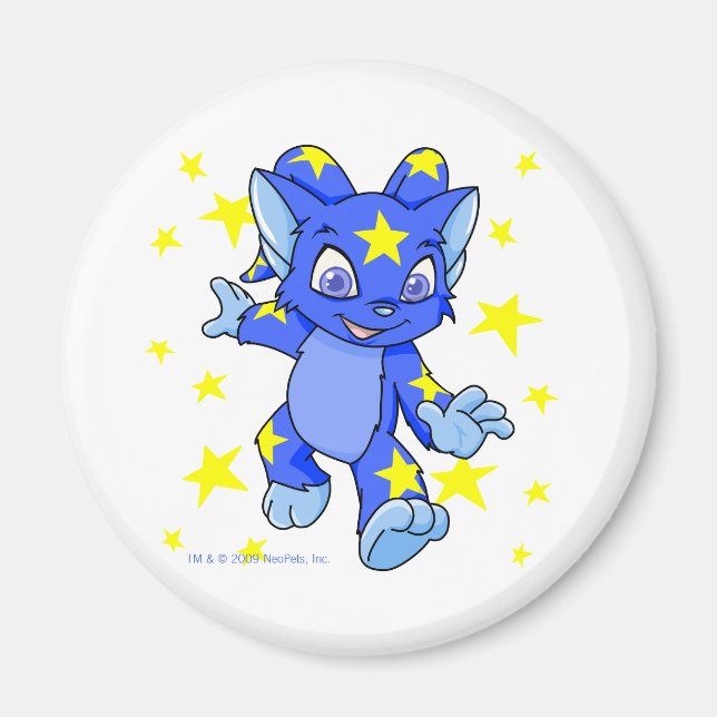 Aimant Excité Starry Acara avec éclat d'étoile (Devant)