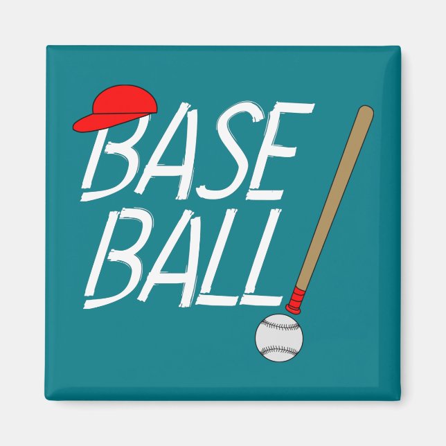Aimant Exclamation de baseball (Devant)