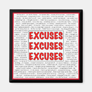 Aimant Excuses d'excuses