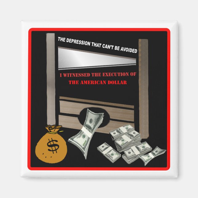 Aimant Exécution de l'aimant du dollar américain (Devant)