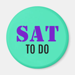 Aimant EXEMPLE : SEULE COULEUR / menthe + votre texte