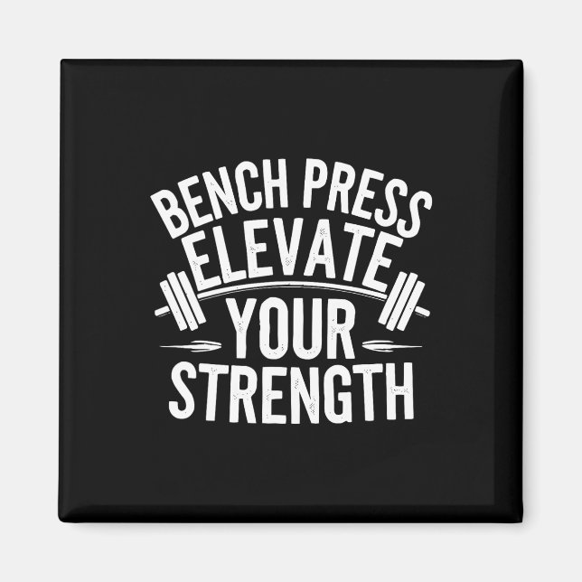 Aimant Exercice Bench Press Bodybuilding Fitness Workout (Devant)