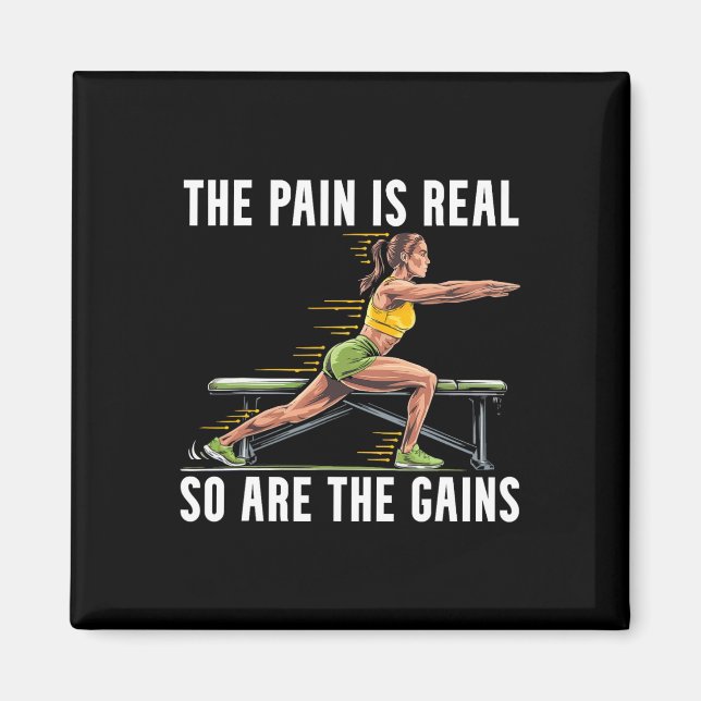 Aimant Exercice de squat bulgare musculation fitness trav (Devant)