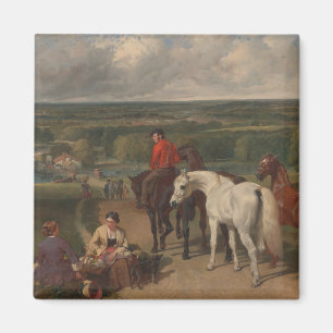 Aimant Exercising the Royal Horses (Equine Art)