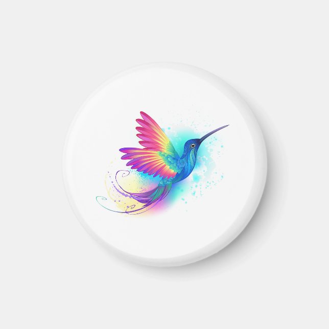 Aimant Exotic Rainbow Hummingbird (Devant)