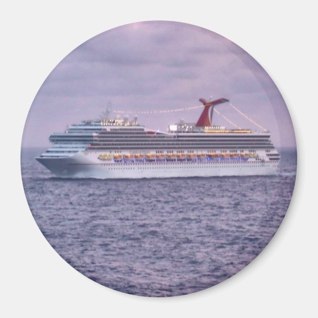 Aimant Expédition en violet (Devant)